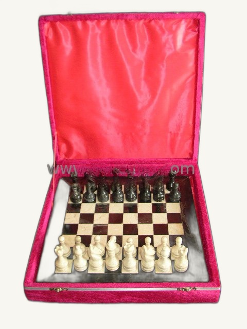 Marble Stone Chess 7 - handcrafted natural marble from Pakistan - Pak Expo