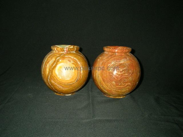 Multi Green Pot Famous in USA - handcrafted natural multi green onyx from Pakistan - Pak Expo