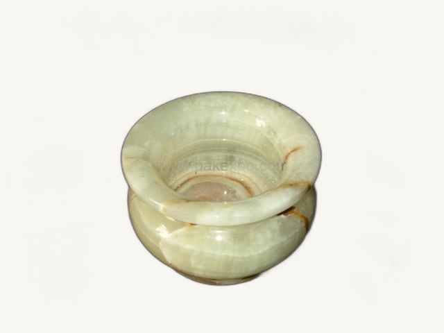Onyx Pot Singapore Malaysia Style - handcrafted natural onyx from Pakistan - Pak Expo