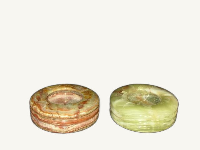 Onyx Ring Ashtray 1 - handcrafted natural onyx from Pakistan - Pak Expo