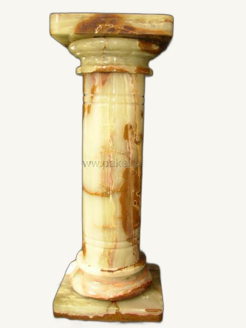 Pedestal Stand 36 Inch - handcrafted natural stone from Pakistan - Pak Expo
