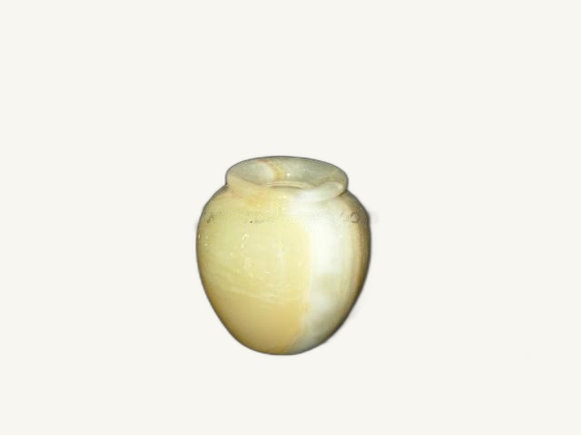 Small Onyx Natural Beauty Stone Pot - handcrafted natural onyx from Pakistan - Pak Expo