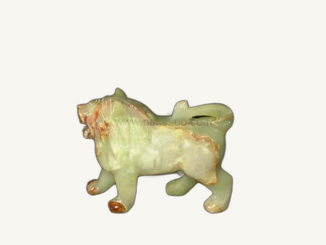Small Lion Onyx Animal Figure item 0042 – Pakistani onyx marble by Pak Expo