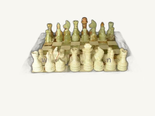 Marble Stone Chess Set item 0157 – Pakistani onyx marble by Pak Expo