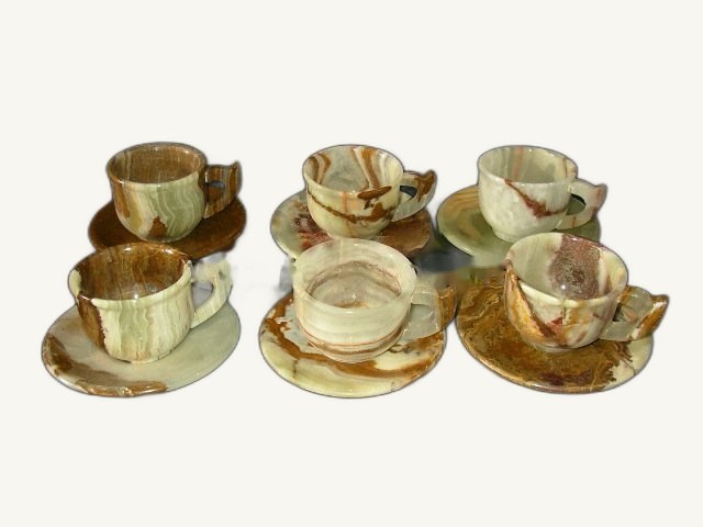 Onyx Teaset Handicraft item 0036 – Pakistani onyx marble by Pak Expo