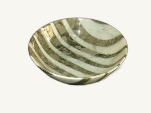 Patchwork Bowl 2 - handcrafted natural stone from Pakistan - Pak Expo