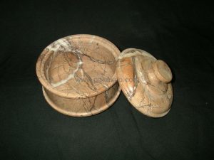 Candy Jar 3 - handcrafted natural stone from Pakistan - Pak Expo