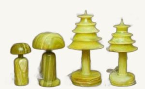 Green Lamps - handcrafted natural stone from Pakistan - Pak Expo
