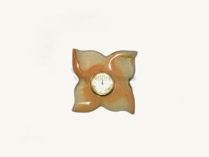 Leaf Clock - handcrafted natural stone from Pakistan - Pak Expo