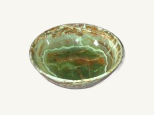 Onyx Green Bowl - handcrafted natural onyx from Pakistan - Pak Expo