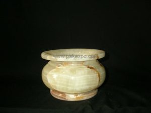 Onyx Pot Especially for Malaysia Singapore - handcrafted natural onyx from Pakistan - Pak Expo