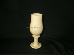 Champagne Glass 1 - handcrafted natural stone from Pakistan - Pak Expo