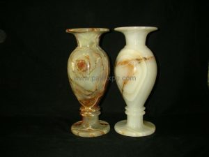 Onyx Vase 3x8 Inch No. 0017 - handcrafted natural onyx from Pakistan - Pak Expo