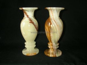 Onyx Vase 8 Inch - handcrafted natural onyx from Pakistan - Pak Expo