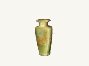 Small Green Onyx Vase - handcrafted natural green onyx from Pakistan - Pak Expo